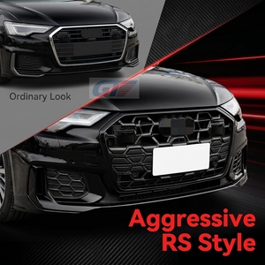 Nouvelle <span class=keywords><strong>calandre</strong></span> avant de remplacement pour <span class=keywords><strong>Audi</strong></span> C8 <span class=keywords><strong>A6</strong></span> PA S6, en plastique ABS, 2019-2023, Fabricant - Product Image 2