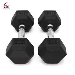 Factory Direct Sales Hexagonal <b>Dumbbell</b> Suit with Rack 10kg 20kg <b>30kg</b> Rubber Hexagonal <b>Dumbbells</b> - Product Image 4