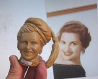 Poupées bobblehead personnalisées en polyrésine, peintes à la main, écologiques, représentant des femmes célèbres britanniques