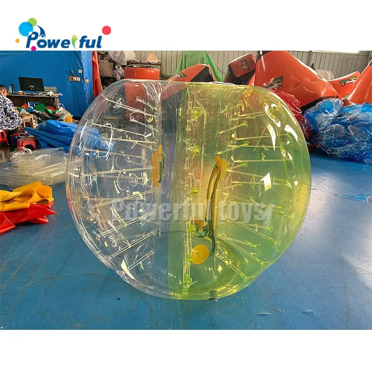 Alta calidad burbuja fútbol TPU PVC parachoques balones de fútbol inflable Zorb bola
