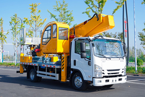 Camion nacelle télescopique ISUZU ELF 36M 4x2, état neuf, diesel, transmission manuelle, commande hydraulique - Product Image 2
