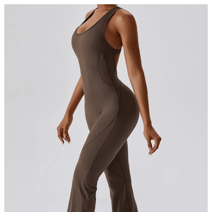 Leggings longs évasés de yoga et de fitness pour femme, en Spandex XXL, doux, effet usé, de marque, qualité supérieure, collection automne 2024, coloris noir et rose - Product Image 1
