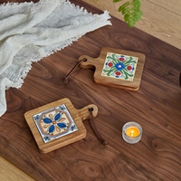 Sous-verres modernes en bois, vente directe usine, finition marbre, écologiques, résistants à la chaleur, réutilisables, pour la maison et la cuisine, en gros