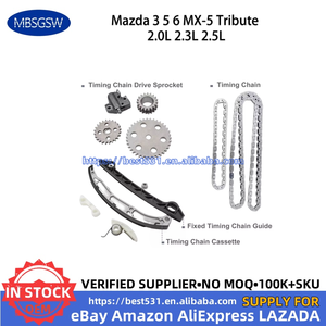 MBSGSW Kit de cadena de distribución VVT Actuador de engranaje de árbol de levas para Mazda <span class=keywords><strong>3</strong></span> 5 6 Tribute 2.0L 2.3L 2.5L L4 Sin Turbo L305-12-614 - Product Image 6