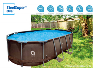 Ensemble de piscine hors sol ovale Jilong Avenli 12024EU, 4,27 m x 2,75 m x 1,0 m - Product Image 2