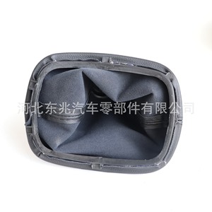 Poignée de levier de vitesse en cuir noir universelle pour Audi Volkswagen Skoda, ergonomique, avec cache anti-poussière - Product Image 5