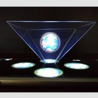 Pyramide holographique 3D DIY pour smartphone, projecteur d'affichage holographique, visionneuse holographique 3D portable pour affichage vidéo sur téléphone