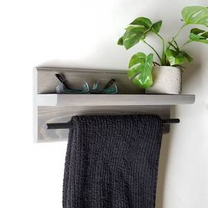 Estante <span class=keywords><strong>de</strong></span> almacenamiento <span class=keywords><strong>de</strong></span> pared <span class=keywords><strong>de</strong></span> <span class=keywords><strong>madera</strong></span> con toallero, estante <span class=keywords><strong>de</strong></span> ahorro <span class=keywords><strong>de</strong></span> espacio <span class=keywords><strong>para</strong></span> cocina, estante <span class=keywords><strong>de</strong></span> pared <span class=keywords><strong>de</strong></span> baño <span class=keywords><strong>de</strong></span> dormitorio, diseño rústico/moderno - Product Image 4