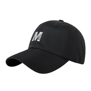 Unisex <b>Baseball</b> <b>Cap</b> With M Letter Print Nylon Twill Quick Dry Breathable Sun Protection Duckbill Hat - Product Image 1