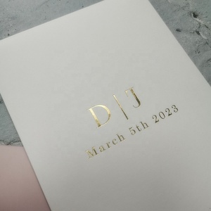 <strong>Free</strong> Sample Clear Gold Foil Custom Design Paper <strong>Invitation</strong> Card Wedding <strong>Invitations</strong> with Envelope - Product Image 4