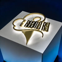 Enseigne en lettres en relief en acrylique rétroéclairées par LED 3D personnalisées pour les enseignes publicitaires extérieures des magasins