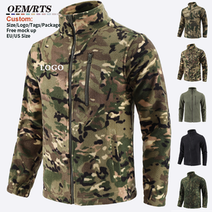 Veste <span class=keywords><strong>polaire</strong></span> <span class=keywords><strong>camouflage</strong></span> pour homme, fermeture éclair intégrale, col montant, veste tactique légère, <span class=keywords><strong>camouflage</strong></span>, chasse, randonnée, camping - Product Image 1