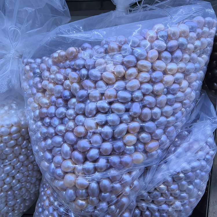 Natural Freshwater Pearls Jewelry Making White Rice Shape Loose Pearls Natural Freshwater Pearls