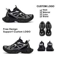 Fabricants de baskets personnalisées avec logo OEM, baskets pour hommes et femmes, baskets de marche épaisses, mode tendance, style rétro, semelle épaisse, chaussures de sport