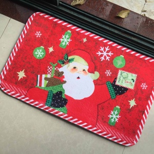 Alfombrillas Personalizadas con Estampado por Sublimación de Bienvenida Navideña con Diseño de Papá Noel, Navidad, Feliz Navidad - Product Image 1
