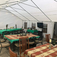 Grandes tentes de fête de luxe pour événements en plein air, tentes d'événements revêtues de PVDF pour événements, mariages, fêtes, capacité de 10 à 100 personnes