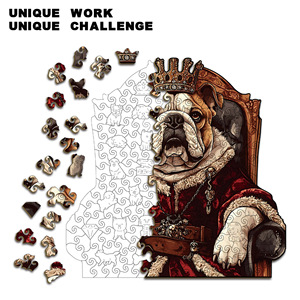 Rompecabezas de madera Bulldog Puzzle para adultos, juguete de forma especial de alta dificultad para adolescentes y adultos - Product Image 2