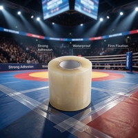 Ruban de liaison en vinyle PVC adhésif imperméable de haute qualité pour tapis de gym, gymnastique, grappling, exercices et sols de danse, 76 mm