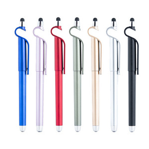 Stylo bille métallique 3-en-1 Bonwins, personnalisable avec logo, stylos promotionnels en gros, largeur d'écriture 1,0 mm, encre bleue/noire - Product Image 1
