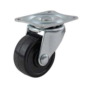 Roue pivotante en caoutchouc souple de 1-1/2 pouce, capacité de charge de 40 lb - Product Image 1