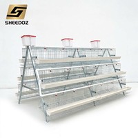Cages en batterie galvanisées de type A pour l'élevage de poules pondeuses, poulailler pour poulets de ferme