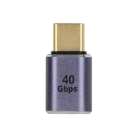 Adaptador VCOM USB4 de 100W con Carga PD, Conector USB Tipo C Macho a Hembra de Aluminio para Cable de Datos