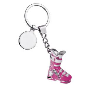 Llavero con Forma de Bota de Esquí Color Magenta, Accesorios para Deportes de Invierno - Product Image 1