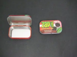 Hinged Tin Box Mini Mint Tin Box With Hinged Lid Custom Print Client's Logo Accept