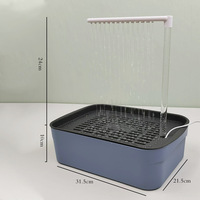 Bassin de bain électrique écologique Parrot Special Medium Tiger Skin Peony Wind Shower à circulation automatique pour oiseaux