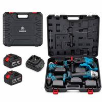 Kit d'outils sans fil puissant 21V : Perceuse électrique industrielle, Clé à chocs, Marteau perforateur, Meuleuse d'angle, Matériel de quincaillerie