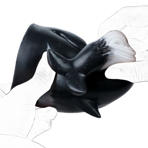 GEEBA Deep Sea Whale Pussy Body Male Masturbator Safe Silicone <b>Men</b> Penis Stroker Lifelike Textured Pocket Adult Sex <b>Toy</b> - Product Image 3