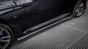 Minigonne laterali in fibra di carbonio stile AE G42 per <span class=keywords><strong>BMW</strong></span> M240i G42 Coupé <span class=keywords><strong>2022</strong></span>+ - Kit carrozzeria di aggiornamento, splitter spoiler paraurti laterale in carbonio - Product Image 3