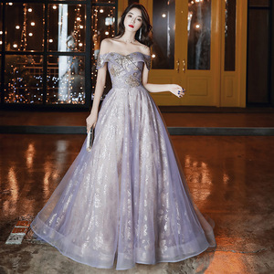 Off The Shoulder Evening Gown For Women Empire Waist Ball Gown Organza Long Dress Vintage Style 3D Patterns Formal Party Wear - Product Image 4