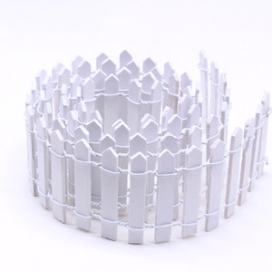 <span class=keywords><strong>Recinzione</strong></span> Decorativa Bianca in Miniatura per Diorami Fai-da-Te, Progetto Artigianale, <span class=keywords><strong>Recinzione</strong></span> a Palizzata per Giardino delle Fate, Modello OEM DD1978 - Product Image 1