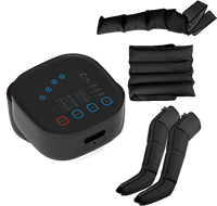 Bottes de massage à pression d'air avec écran tactile LCD, ensemble complet pour les bras, la taille et les jambes, pour la circulation sanguine et le soulagement de la douleur