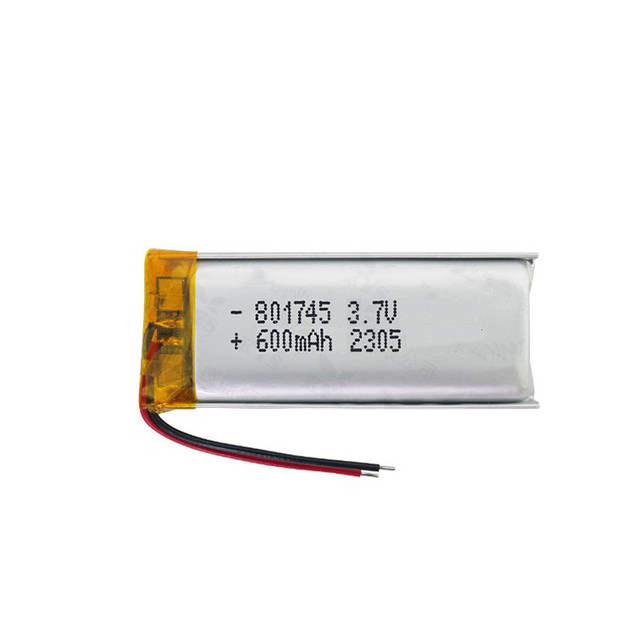 801745 Rechargeable Lithium Polymer Battery LP801745 3.7V 600mAh Lipo Batterie With Pcb