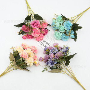 ดอกกุหลาบประดิษฐ์ ดงเฉิน คราฟต์ส์ สีม่วง ชมพู ฟ้า สำหรับตกแต่งงานแต่งงาน ตกแต่งบ้าน ขนาด 120 ซม. - Product Image 4