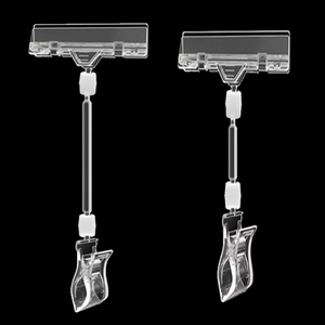 LAOHAMA Kẹp Xoay Kệ Siêu Thị Kẹp Nhãn Giá Nhựa Trong Suốt Kẹp Thẻ - Product Image 6