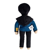 Figure de dessin animé personnalisé doux poupée en peluche forme humaine en peluche jouet cadeaux drôles pour les jouets promotionnels