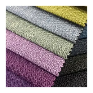 Factory Wholesale Online Cheap Price Linen Fabric Couch Polyester Upholstery Sofa Fabrics