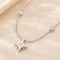 Collier pendentif en moissanite plaqué or 18 carats, argent sterling résistant au ternissement, VVS1, design minimaliste vintage en filigrane pour femmes