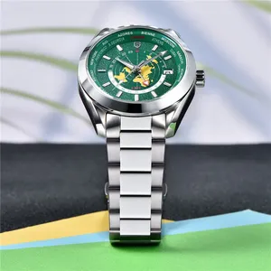 Montre de sport de luxe pour homme <span class=keywords><strong>PAGANI</strong></span> DESIGN 2024, mouvement mécanique en acier inoxydable, verre saphir, résistance à l'eau 10 bars - Product Image 2