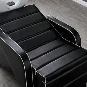 Cama de lavado de cabello para peluquería con cabezal de ducha, tipo sillón y semi-reclinable para masajes - Product Image 6