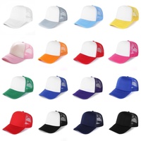 Gorra trucker personalizada al por mayor, de malla transpirable, ajustable para exteriores, con hebilla plateada y cobre, gorras lisas para sublimación, estilo béisbol común