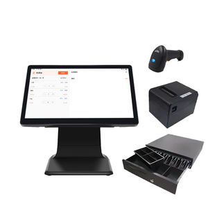 Sistema POS Android Todo en Uno con Pantalla Táctil Dual de 15.6 Pulgadas, Caja Registradora Inteligente con Impresora Térmica para Restaurante y Cocina - Product Image 1