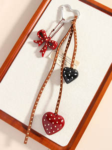 Lilangda Creative 2025 nouvelle série MIU Ins fait à la main créatif Mobile sac pendentif amour papillon noeud porte-clés - Product Image 5