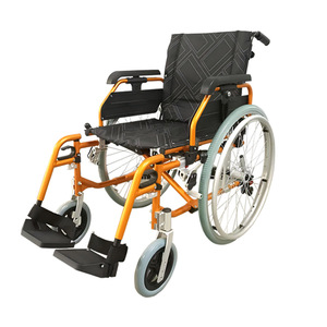Fauteuil roulant Hiroka Yasu HJK-W018-24 en alliage d'aluminium pliable avec accoudoirs amovibles pour personnes âgées - Product Image 2