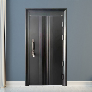 Puerta de Seguridad de Acero al por Mayor, Diseño de Puerta de Acero Inoxidable, Puertas de Acero Modernas para el Hogar - Product Image 1