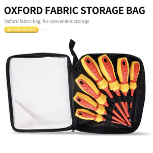 Insulated <b>Screwdriver</b> Set With Voltage Tester Flat Head Multifunctional For Electrical Repair - Product Image 4
