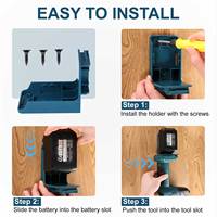 Pour batterie au Lithium Makitas 18v et support d'outils électriques 18v support de perceuse support mural pour outils électriques sans fil et support de batterie